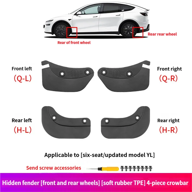 hidden type 4pcs