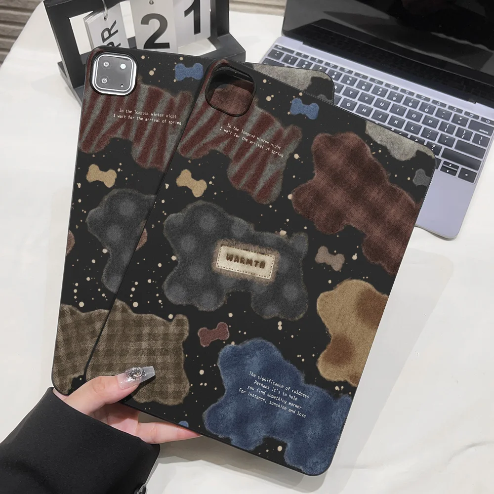 Retra Check Case For iPad Pro 11 13 M5 M4 2025 2024 Cases iPad Pro 10.5 2017 9.7 Pro 12.9 11 2022 2021 2020 2018 Silicone Cover