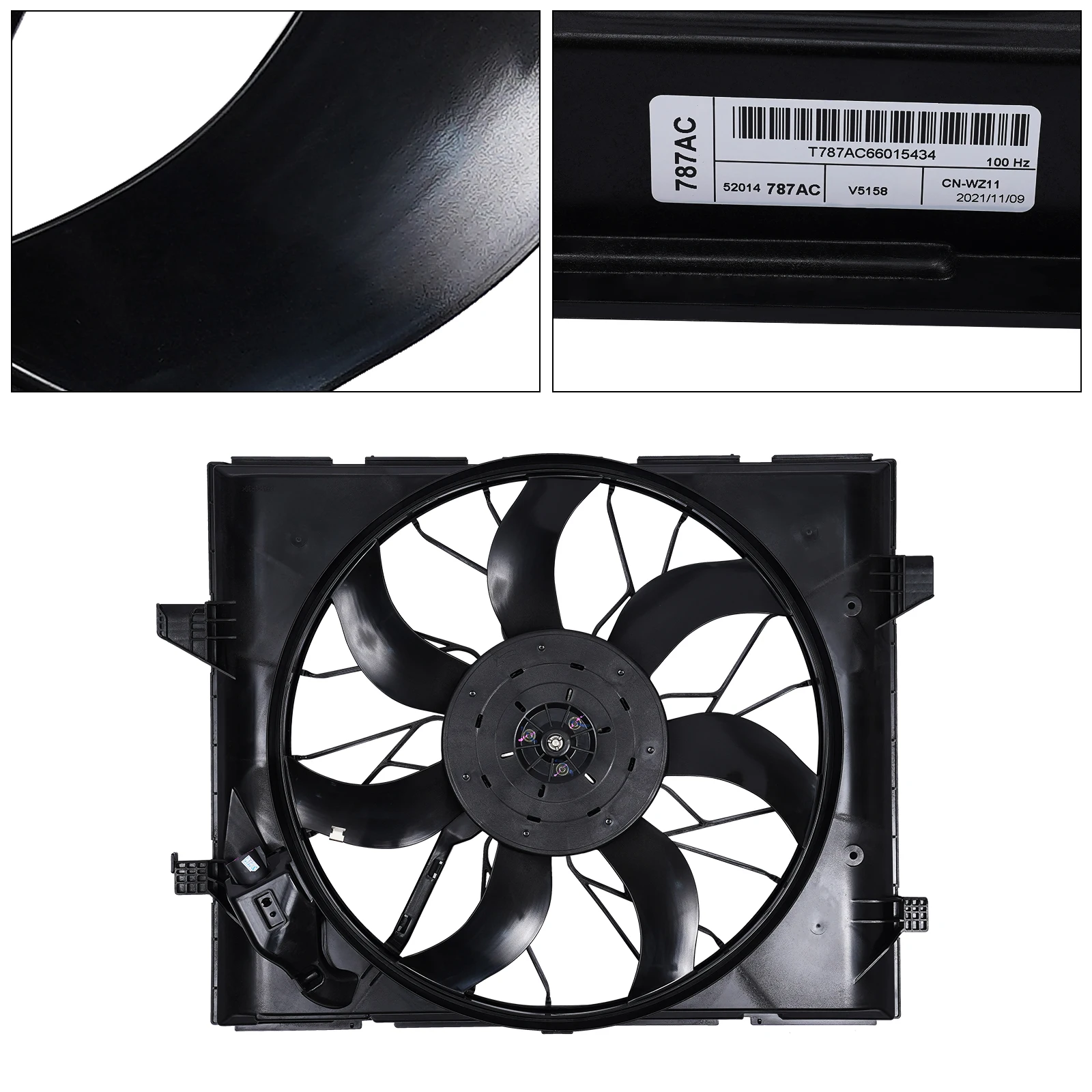 

Engine Cooling Fan Assembly, Cooling Radiator Fan Assembly Engine Cooling Fan Assembly For 2014-2020 Grand Cherokee