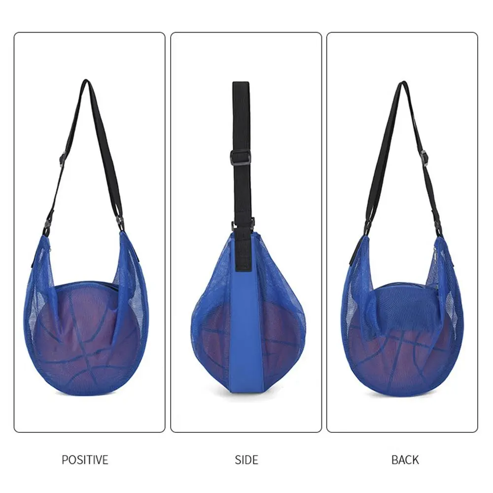 Verstellbarer Fußball-Aufbewahrungsrucksack, multifunktional, diagonales Netz, Basketball-Umhängetasche, leicht, tragbar