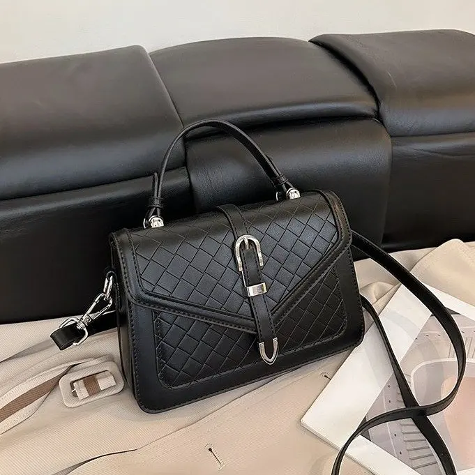 

Женская винтажная роскошная сумка - модная универсальная маленькая квадратная сумка, кошелек через плечо с верхней ручкой