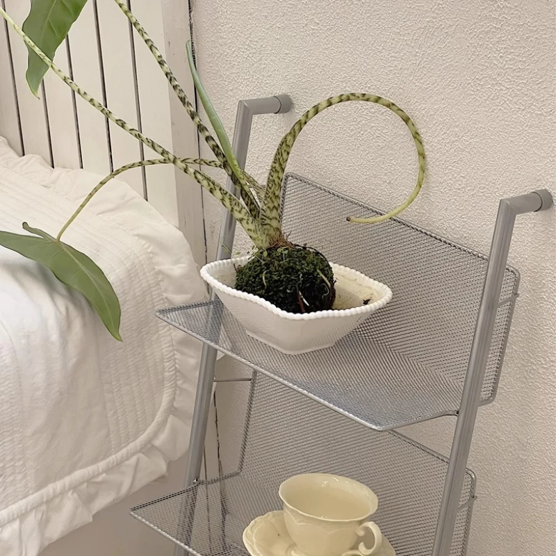 Nordic Style Floor Standing Bookcase Office Magazine Rack Multi-Tier Wall Mounted Display Shelf  Bedside Storage Organizer