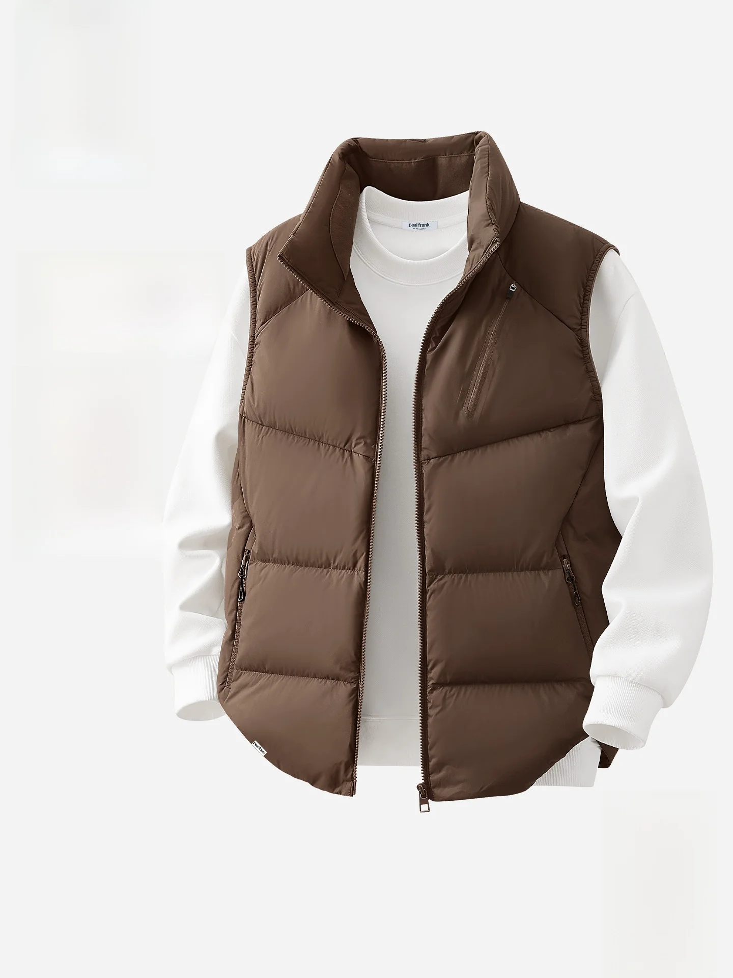 

Утепленный стеганый жилет M для осени и зимы, теплый, водонепроницаемый, из полиэстера, на молнии, молодежный модный стиль