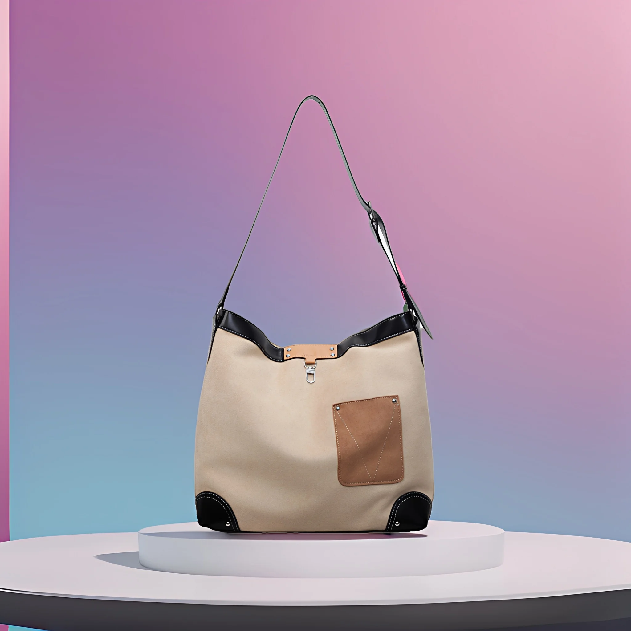 Autumn & Winter Large Capacity Women's Shoulder Bag Luxury Designer Handbag Soft Comfortable Suede Daily Commuting Crossbody Bag