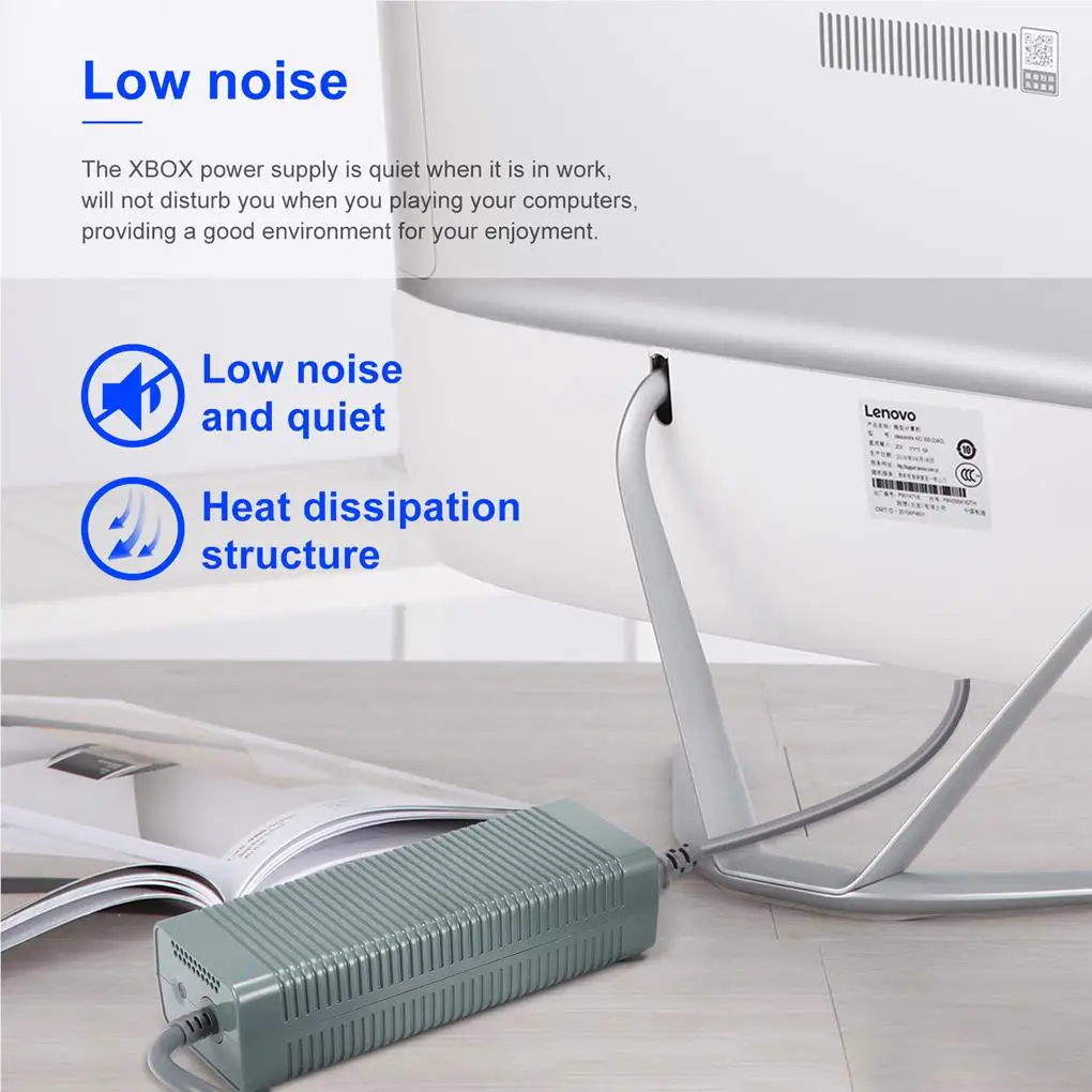 محول آلة سميكة XBOX360 أصلي متعدد الحماية، شاحن آمن للطاقة، سهل الاستخدام، معدات إلكترونية