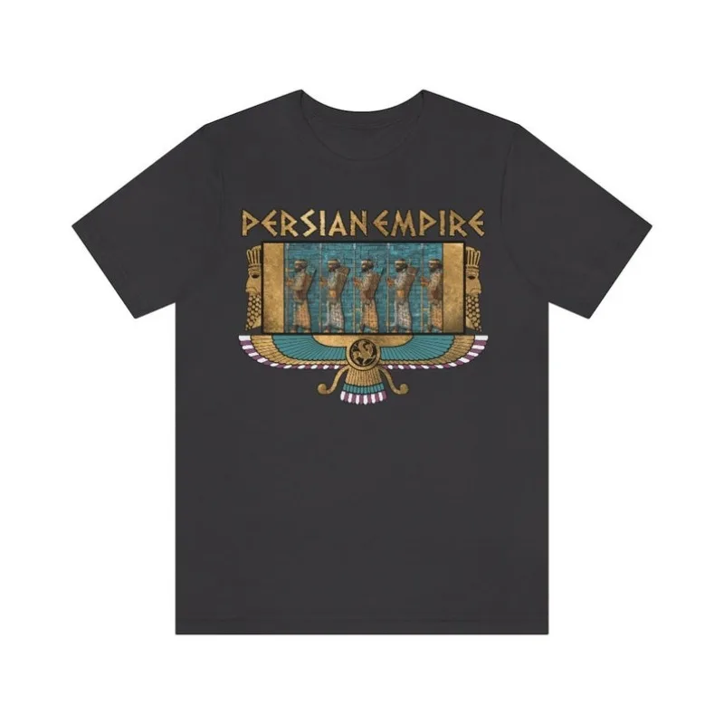 Persian Empire Tshirt Ancient Persia Immortals King of Kings T-shirt Graphic Printed Shirt Mens Daily Life Casual Cotton Tops