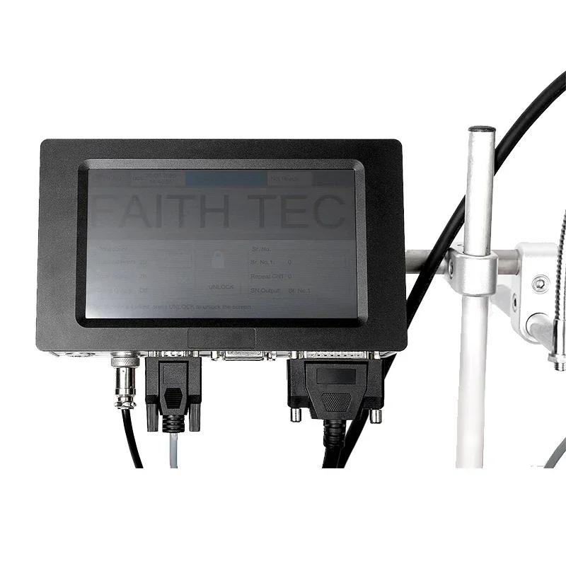 Faith Online Inkjet Printer 12.7mm Portable Expiry Date Continue Online Coding Machine