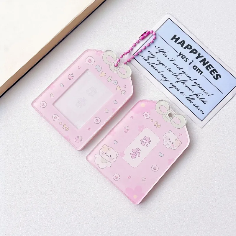Practical Four-leaf Clover Puppy Certificate Photo Acrylic Card Cover Card Brick Desktop Protection Card Film Card Cover