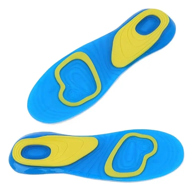 1 Pair Insole Silicone Gel Comfortable Shoes Single Men's Shock Insoles Inserts Women's Massage Insoles Silicone Insoles GD-1