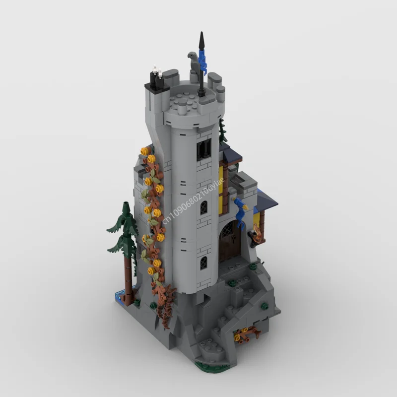 Moc medieval preto falcones castelo arquitetura modular blocos de construção adiy criativo crianças montagem tijolos educativos brinquedos presentes