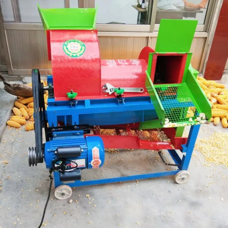 2025 다기능 탈곡기 옥수수 껍질 벗기는 기계 디젤 엔진 콩 농업용 옥수수 탈곡기