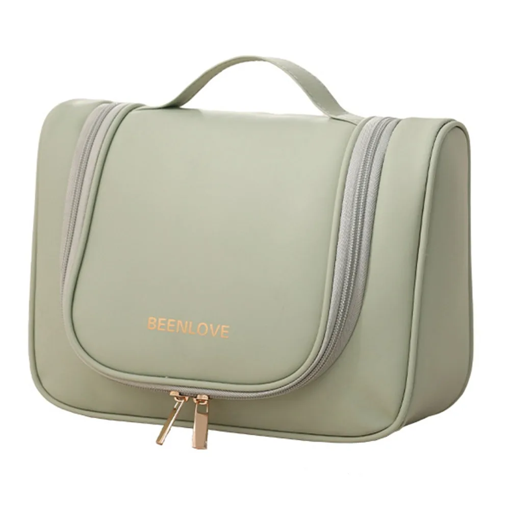 

Simple Large Capacity Cosmetic Storage Bags Waterproof Dustproof Hanging Makeup Bag with Handle Portable Wash Handbag Bath Wash