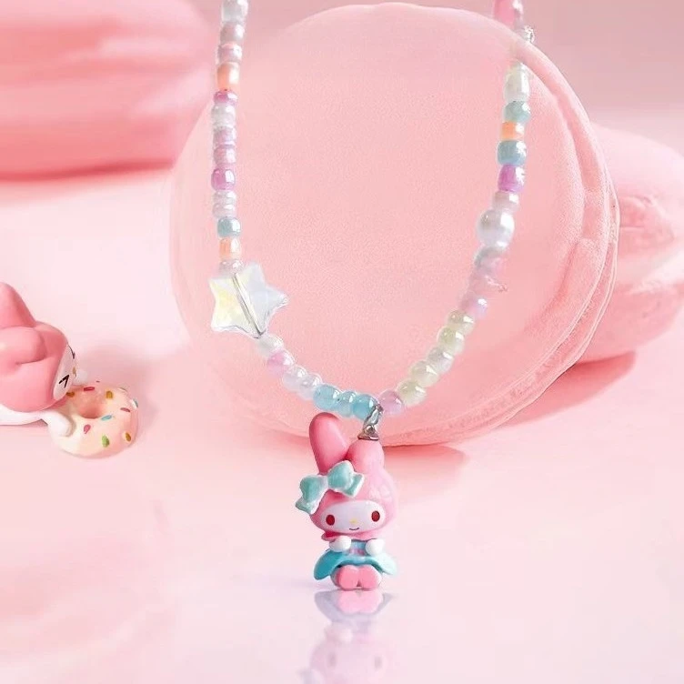 

Miniso genuine Sanrio authorized necklace Kulomi little girl princess children cartoon cute jewelry accessories accessories