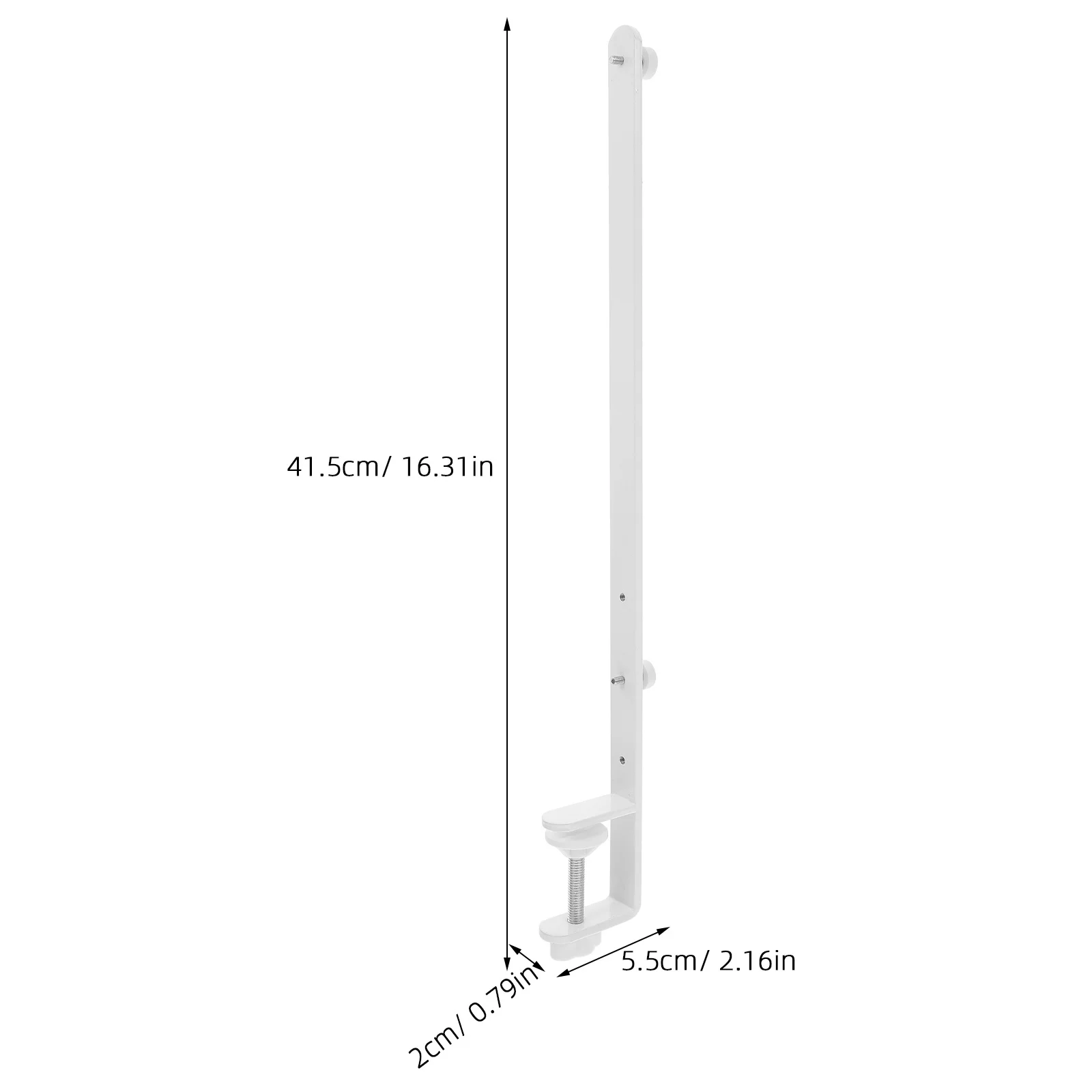 Supporto da tavolo regolabile da 2 pezzi Supporto per asta da tavolo regolabile in altezza bianco per pannelli forati Strumenti di stoccaggio a parete Organizzazione garage
