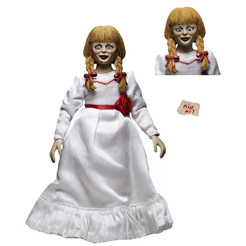 NECA 14893 Annabelle Action Figuras Halloween Horror Figure Anime GK Statue Manga Figurine Toys Model Ornament Gift for Kids
