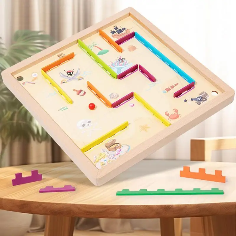 Disassembly Maze Game Disassembly DIY Route Table Maze Wooden Labyrinth Fine Motor Training Sensory Logic Balance Board