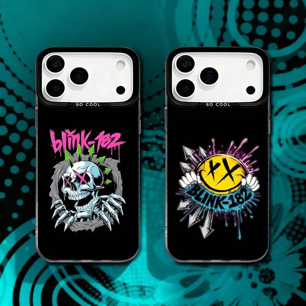 

B-BlinkS 182 Travis Barker Matte Fingerprint Proof Phone Case For iPhone 17,16,15,14,13,12,X,8,Pro,Max,Plus,SE4,Air,Mini