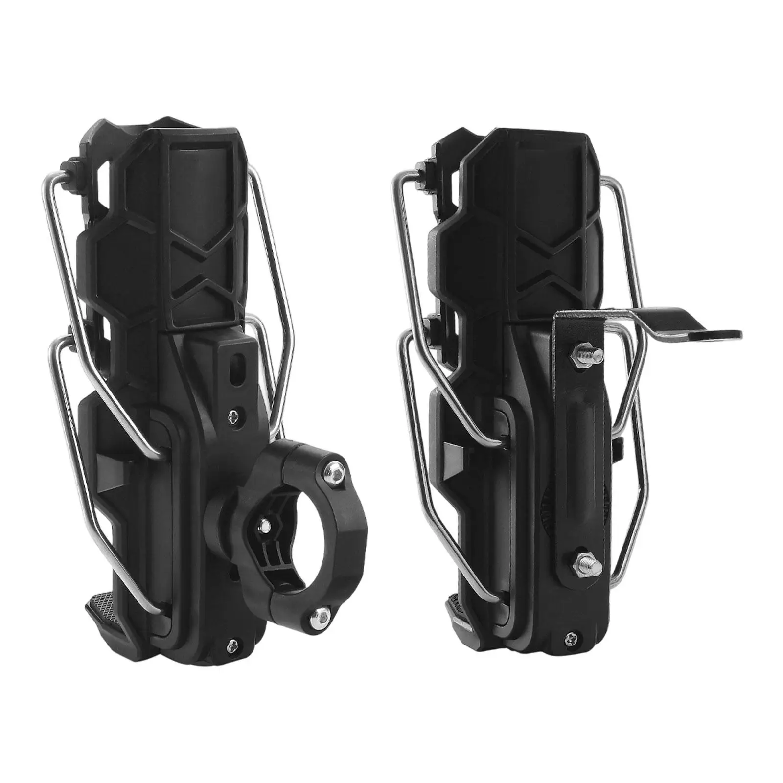 

Motorcycle Cup Holder Sturdy Outdoor Accessory Sleek Practical Travel Black