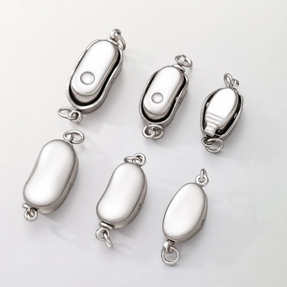 2/5Pcs Stainless Steel Peanut Shape Clasp Chain Connector Buckle DIY Pearl Bracelet Necklace Jewelry Making Accessorie Wholesale