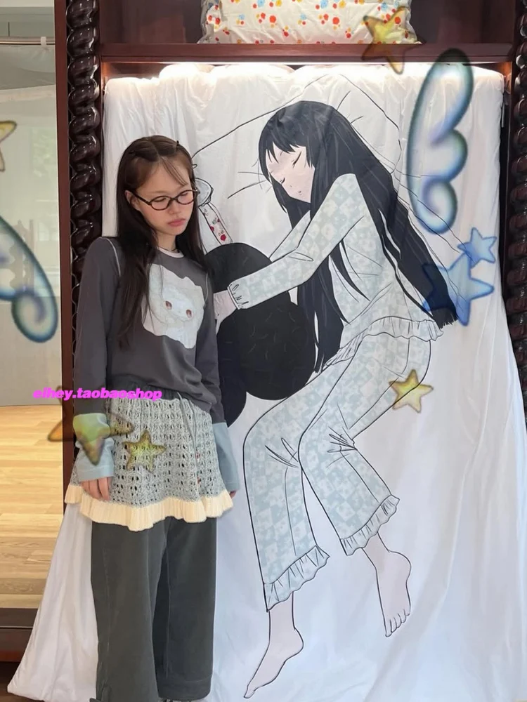 Autumn Cartoon Printed Age Reduction All Match Round-neck Long-sleeved T-shirt All Match Slim Fit Graphic T Shirts Women Y2k Top