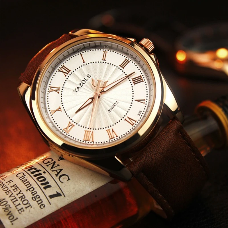 YAZOLE Quartz Watches for Men Top Brand Luxury Metal Analog Wrist Watches Man Casual Business Men's Clock Gift montre homme