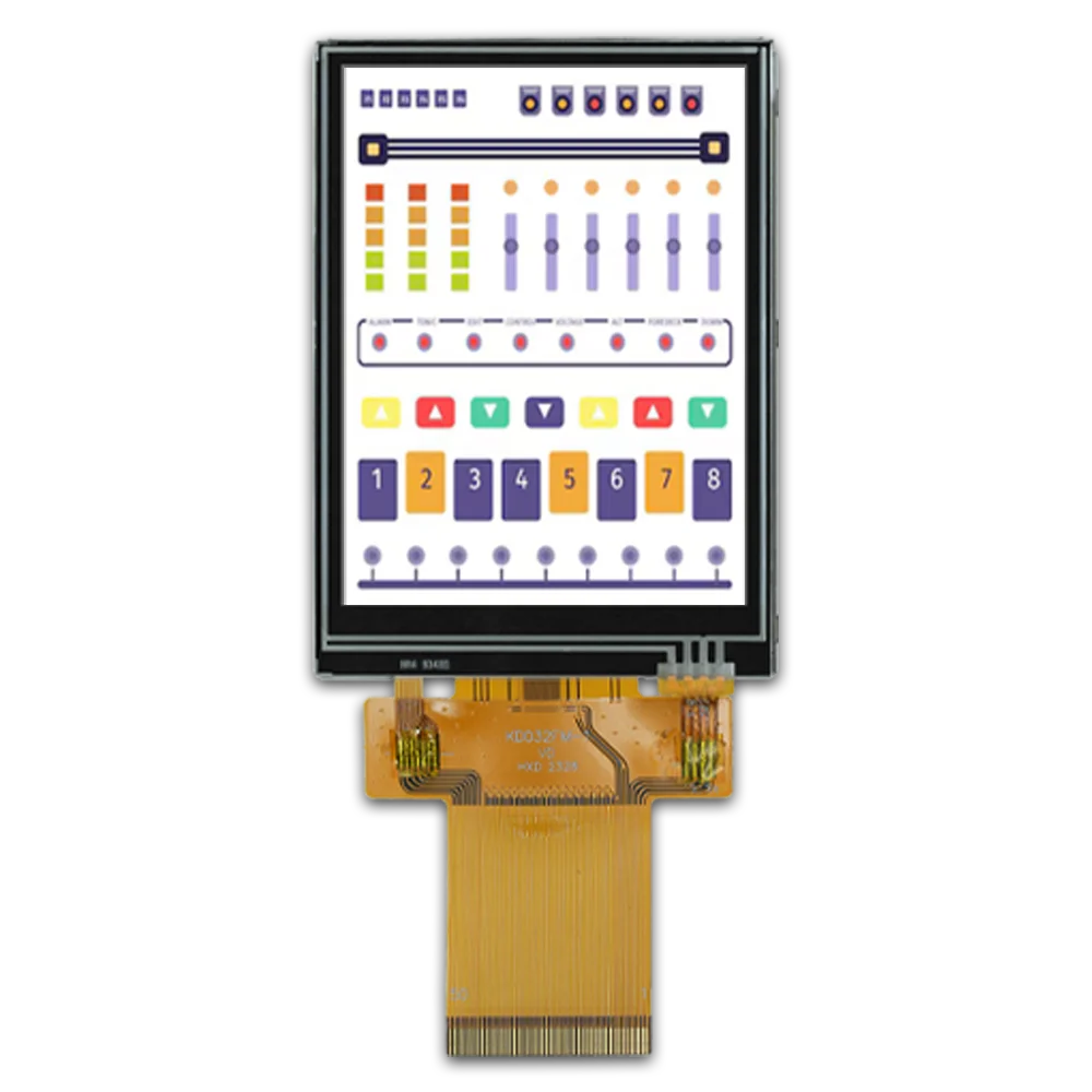 3.2 inch 240x320 Hoge Helderheid 430 nits Resistive paneel TFT LCD MCU/SPI/RGB Interface ST7789V display voor Consumentenelektronica