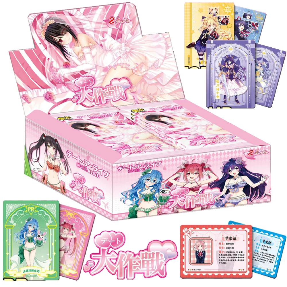 Original DATE A LIVE Card For Child Combat Fantasy Anime Yatogami Tohka Tokisaki Kurumi Limited Game Collection Card Kids Gifts