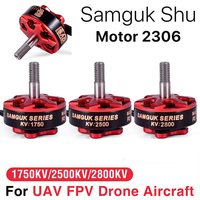 4pcs dys Samguk Series Shu2306 2306 2500KV 2800KV 1750KV 3-4S 1750KV 4-6S Brushless Motor for RC FPV Drone Models Multicopter