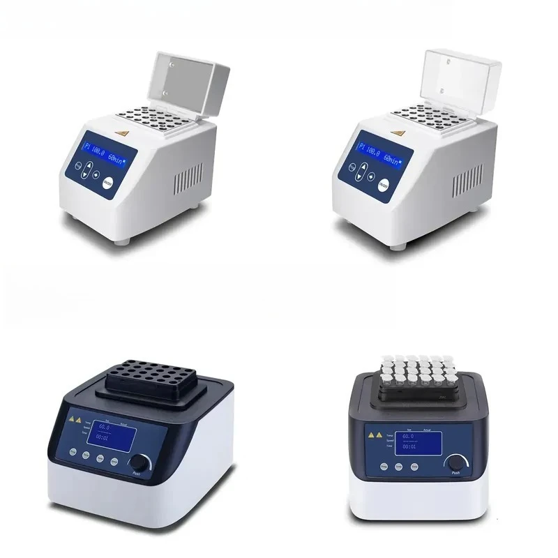 Mini HC100 Digital Mini Dry Bath ±0.5℃ Accuracy Program Memory Temp Self-Calibration Lab Heating Cooling Metal