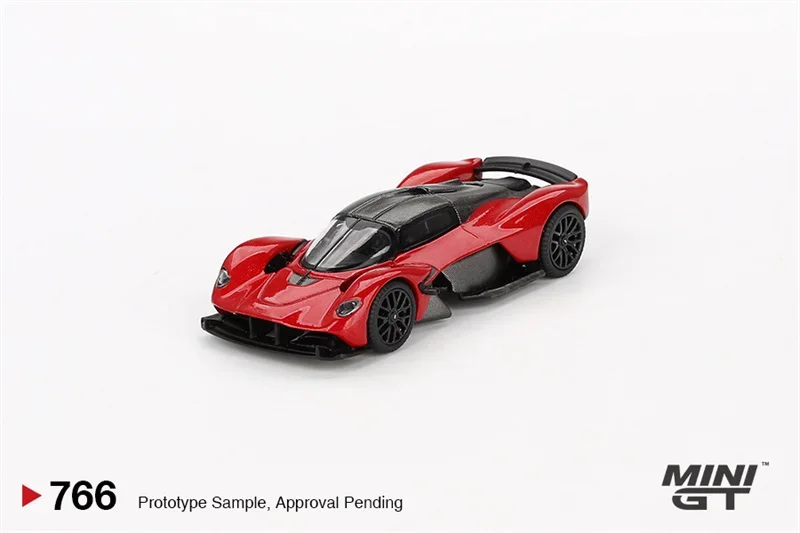

** Предзаказ ** MINI GT 1:64 Valkyrie Hyper Red LHD литая модель автомобиля
