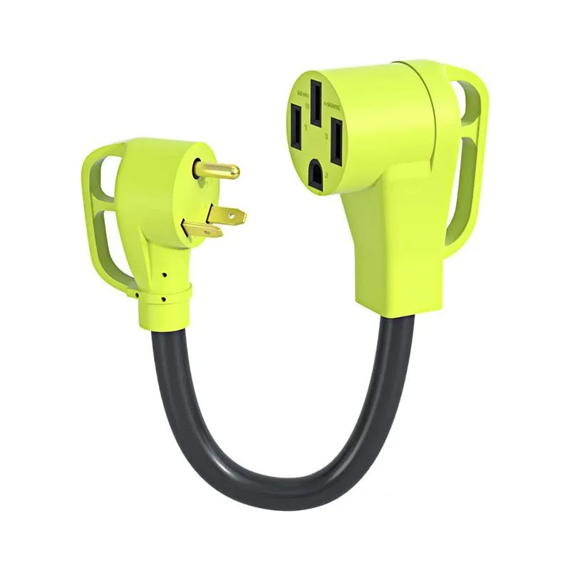 

American standard RV generator power cord 30A to 50A plug adapter TT-30P to 14-50R extension cable