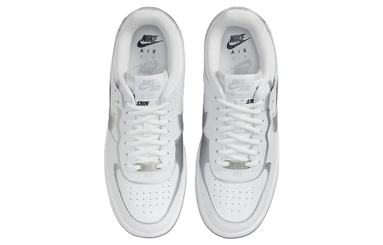 Nike Air Force 1 Shadow da donna 'Bianco metallizzato argento'