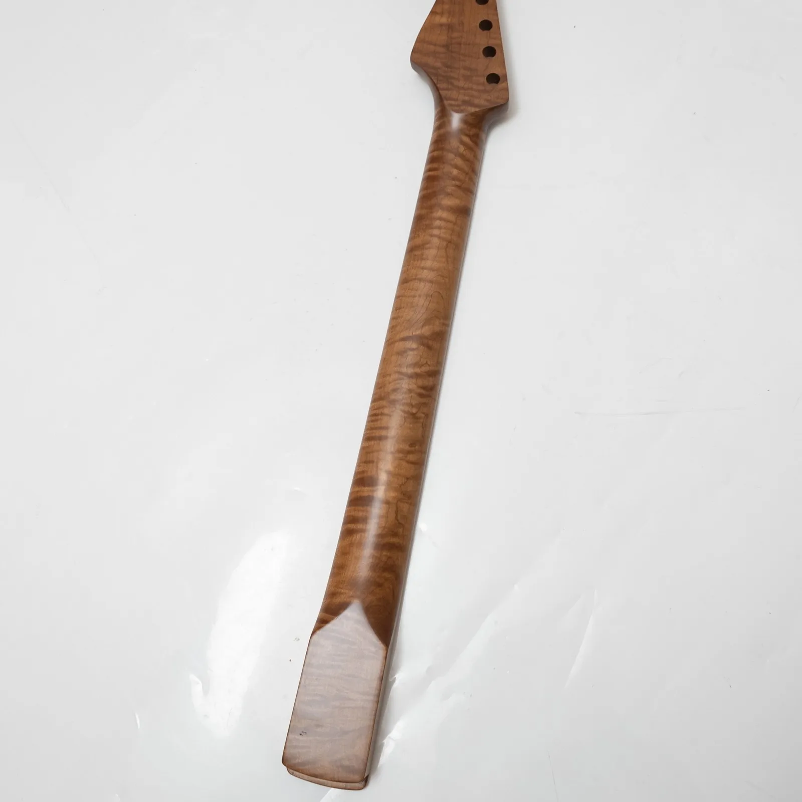 Tiger Flame Roasted Maple Electric Guitar Neck 25.5 Inch 22 Medium Jumbo Stainless Steel Frets 9.5 Radius Bone Nut Modern C