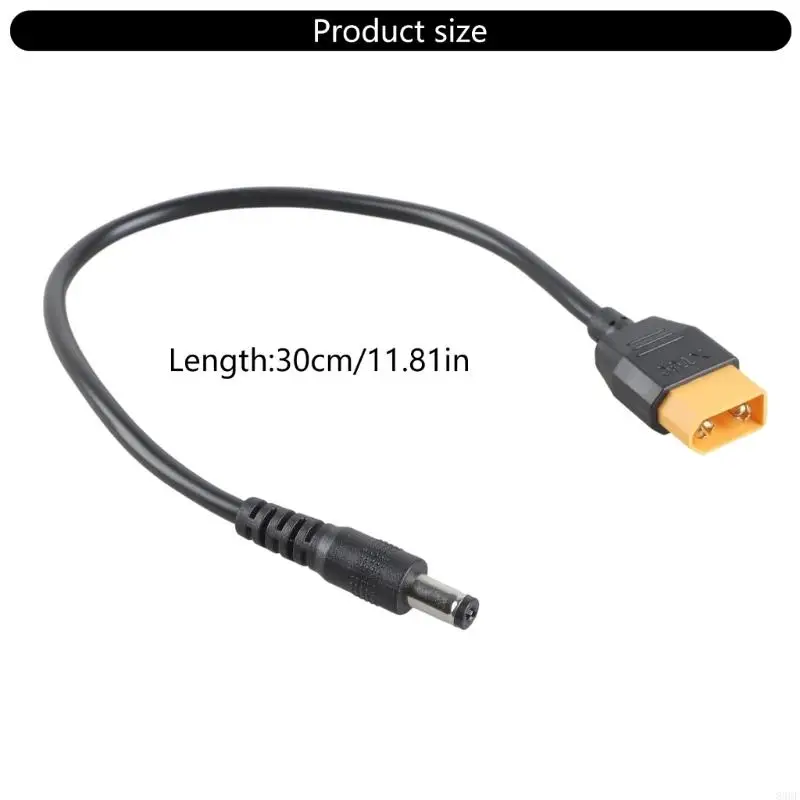 XT60 Male To DC5.5x2.1mm/2.5mm 5A Charging Cable 20AWG For Drones Car Models Outdoor Power 83CF
