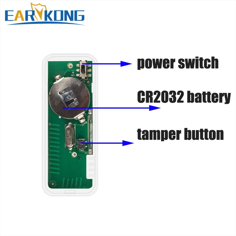 433MHz Wireless Two-way Door Window Sensor Open/Close The Door Magnetic Detector for Smart Home Security Alarm System