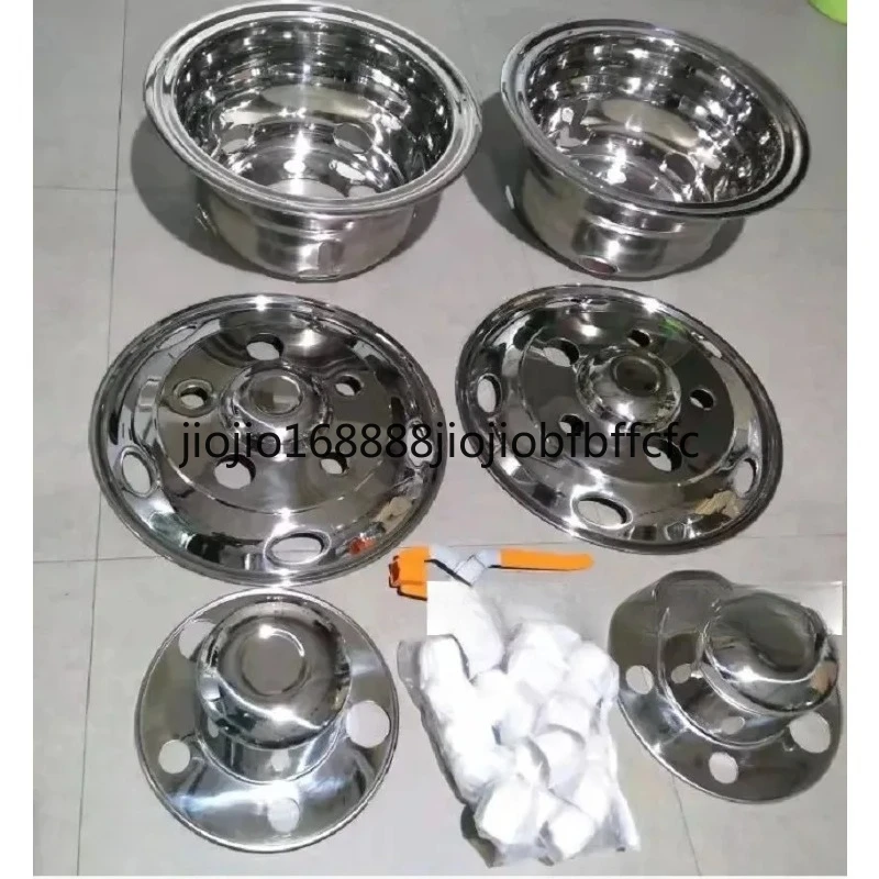 Suitable for  Truck& Bus 16 Stainless Steel  Wheel Cover Universal 16 Inch Hubcups Exterior Accessories