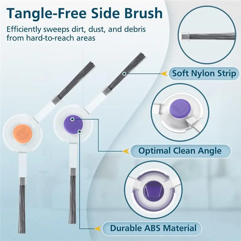 A11E-For Narwal Freo Robot Vacuum Cleaner Replacement Parts Main Brush Side Brush Mop Pad Hepa Filter Spare Parts