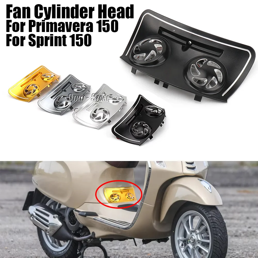 Motorcycle Scooter Cylinder Head Protector Cover Cooling Decorative Cover For Vespa Primavera PRIMAVERA 150 Sprint SPRINT 150