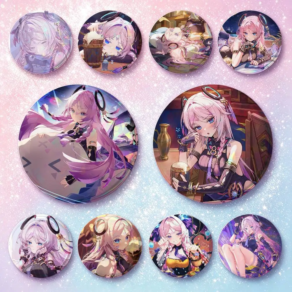 Citlali Genshin Impact Badges 25 32 44 58 75 Mm Round Cosplay Pin Bag Decor Fans Collect Friends Gifts Brooch Souvenir