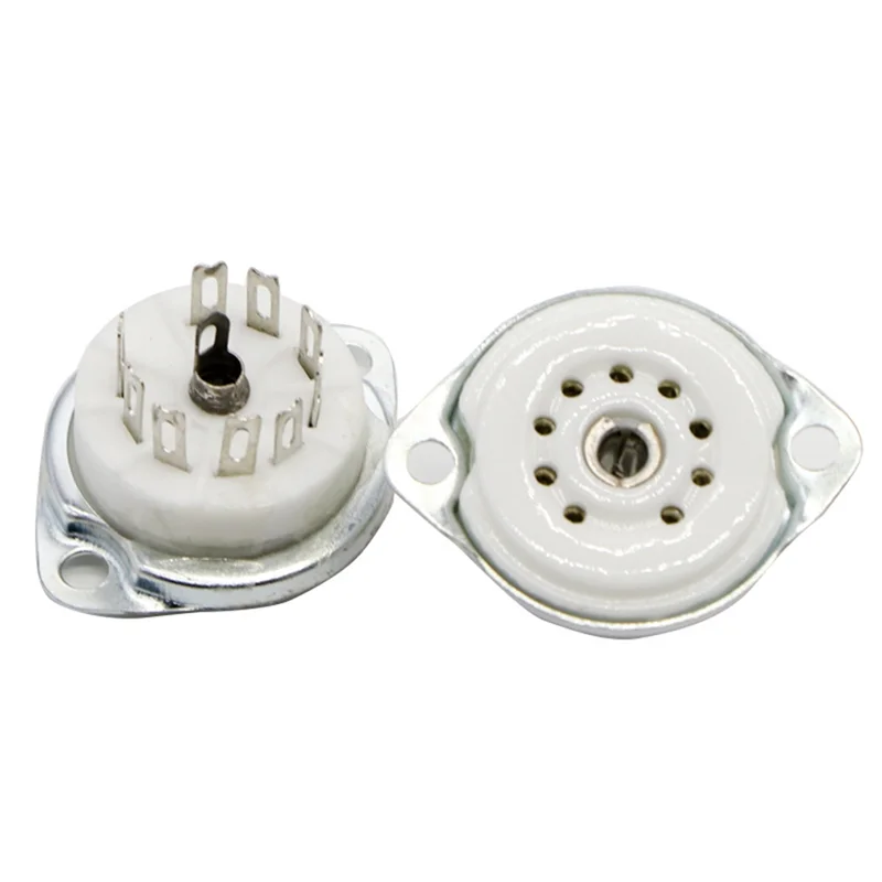 ABMF-真空管シャーシマウント 9Pin ソケットベース 10 個 12AX7 ECC82 6922 EL84 6DJ8 12AU7 12AT7 オーディオギター管