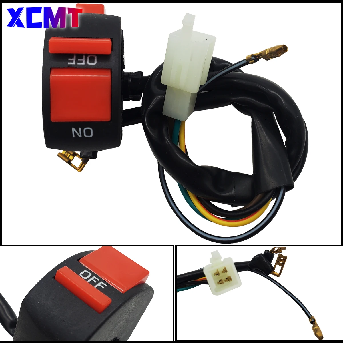 

Motorcycle Headlight Switches ON/OFF Button Warning Light Switch Flameout Switch For ATV Scooter Bike Honda Yamaha KTM Kawasaki