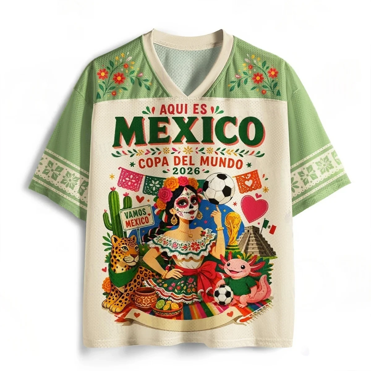 Retro Mexican Folk Style Baseball T-Shirt 3D Printed Soccer Jersey Top Summer Short Sleeve Men Women Clothing