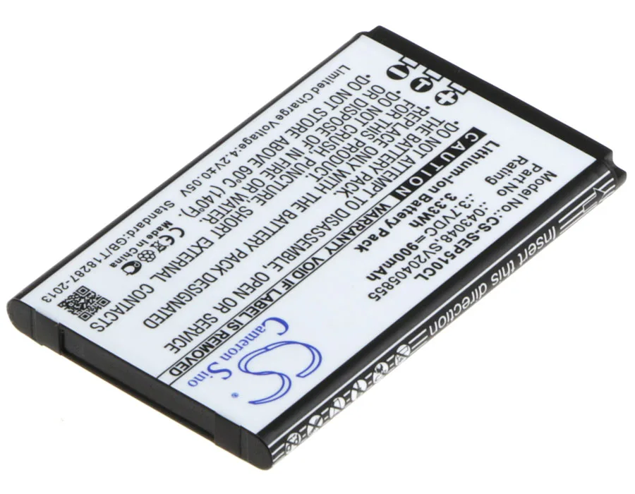 Bateria sem fio do telefone de cs para swissvoice epure fulleco duo epure dect 6.0 epure dou se encaixa 043048 c0487 sv20405855 900mah/3.33wh