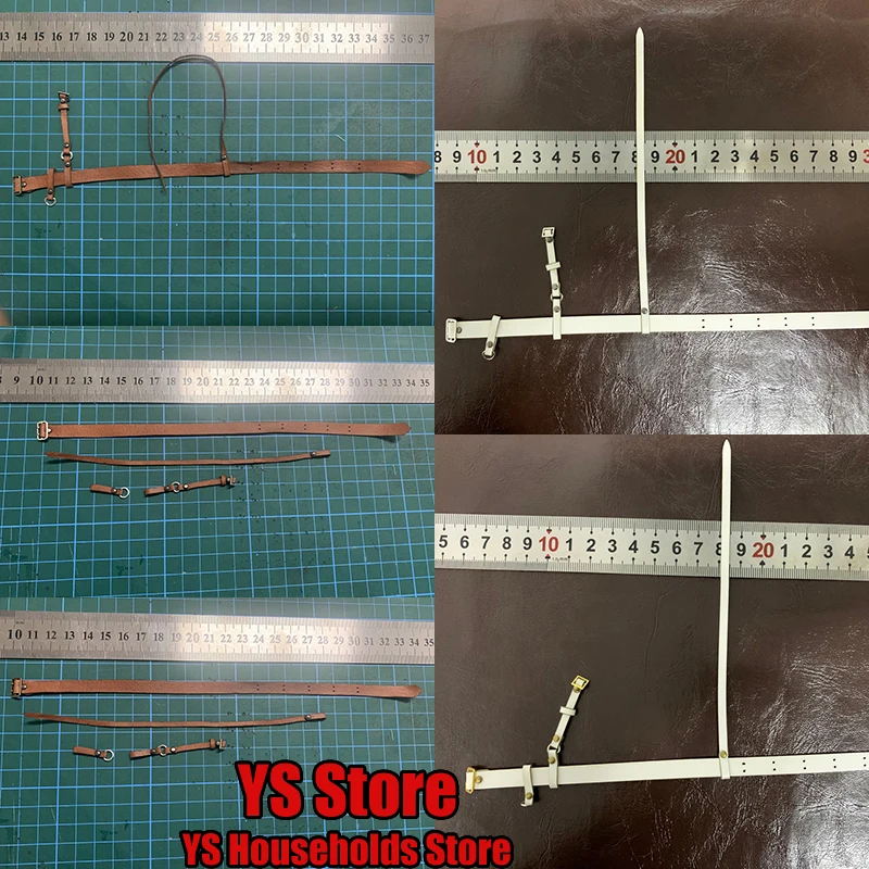 White Brown 1/6 Scale Man Soldier Crossbody Belt Toys Accessory For 12" Military Action Figure Diy Decoration Scene Ornament