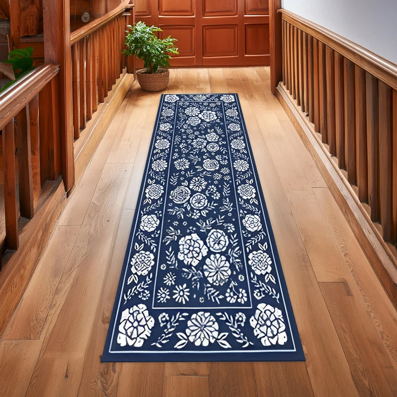 Küchenteppich mit schwarzem Katzenmuster für Esszimmer, Veranda, Schlafzimmer, Schrank, weicher Flanell-Teppich mit strukturierter Unterseite für Heimdekoration