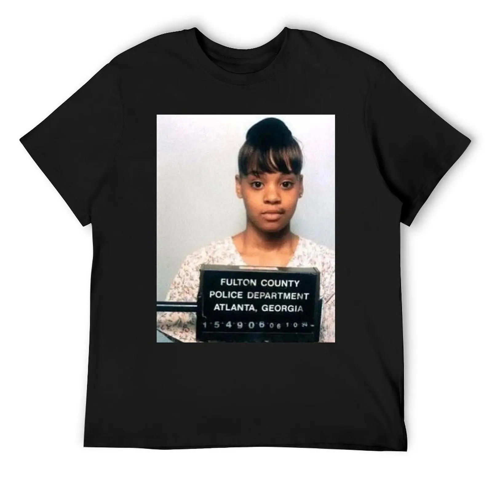 

Lisa Left Eye Lopes Mugshot T-Shirt quick drying oversized graphic tee plus size tops men graphic t shirts