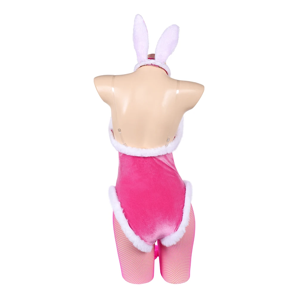 

Peach Cosplay Adult Princess Headband Costume Cartoon 2026 Women Bunny Girls Jumpsuit Outfits Halloween Carnival Party Suit