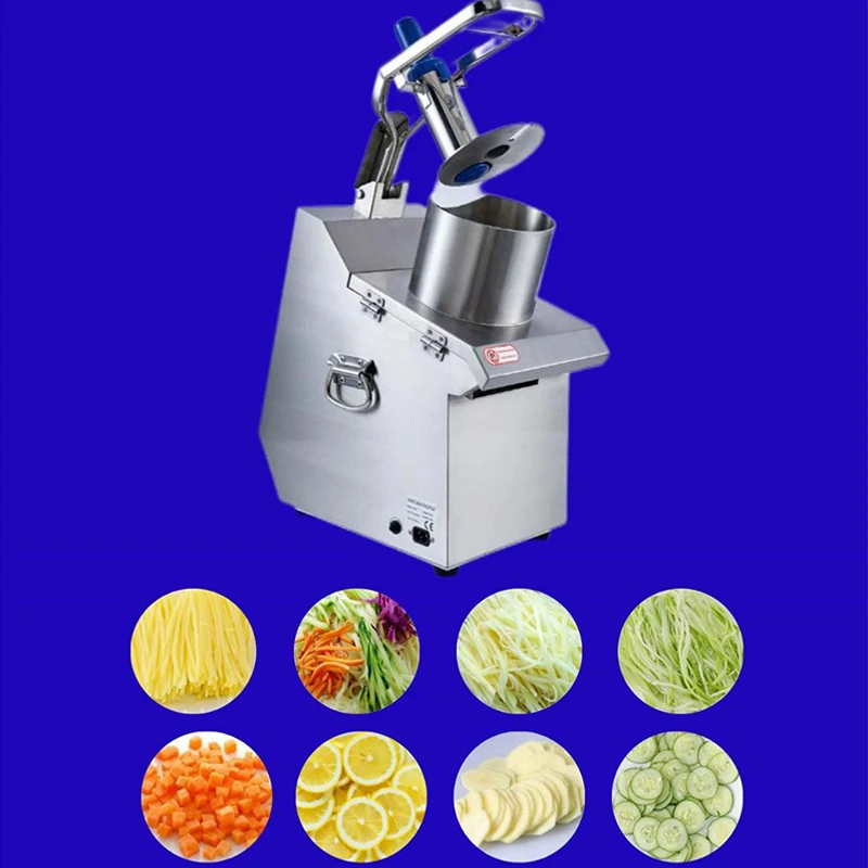 แถบเครื่องสไลด์แปรรูปผักมันฝรั่งในห้องครัวโรงแรมโรงอาหารที่ตัดผักอเนกประสงค์เชิงพาณิชย์