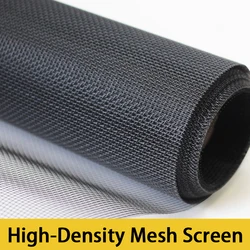 Black Nano PP Mesh Screen – Anti-Mosquito, Breathable, Light-Transmitting for DIY & Multi-Purpose Use Window and Door Screen