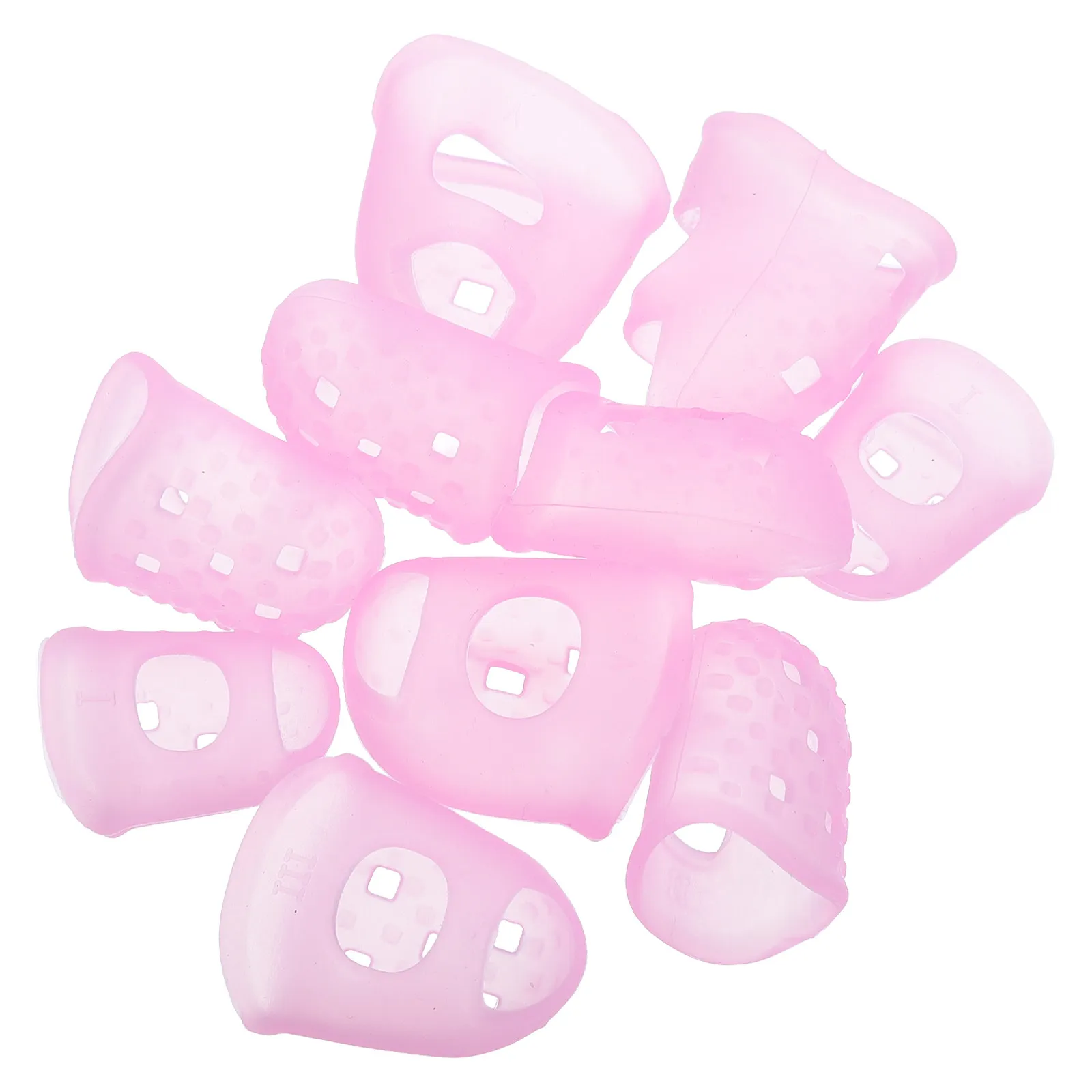 10Pcs Guitar Finger Covers Silicone Fingertip Protectors Soft Elastic Finger Caps Non-Slip for Ukulele Mandolin Bass Guitar